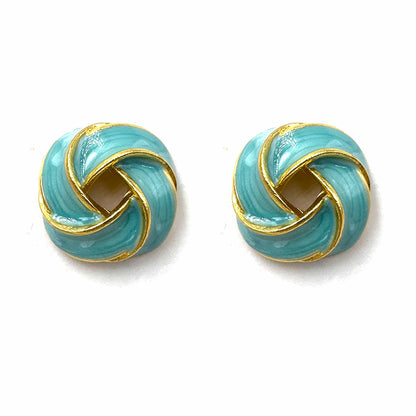 Palestro Milano Orecchini Azzurro Nodo colorato