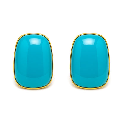 Palestro Milano Orecchini Azzurro Specchi Colorati