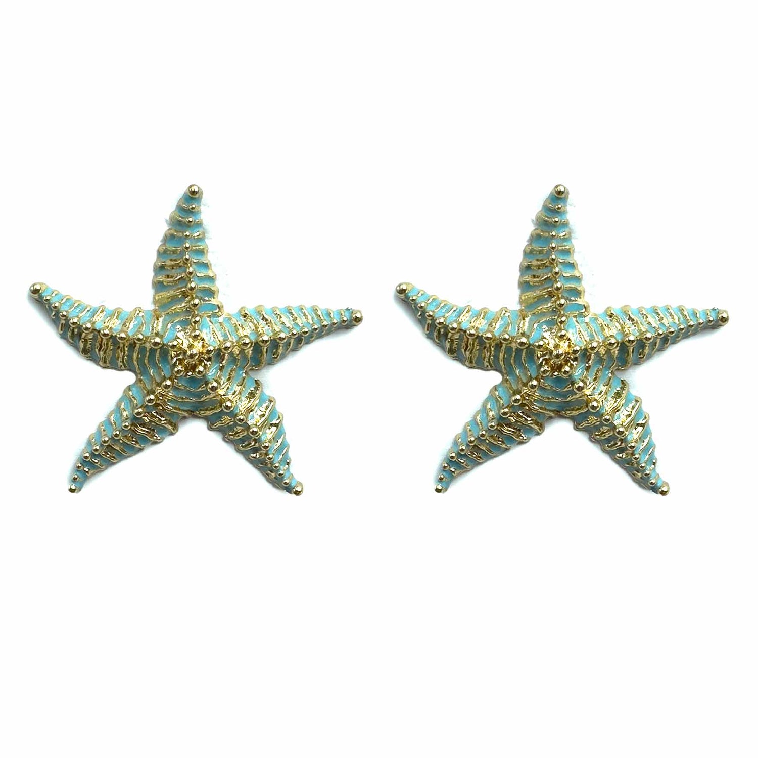 Palestro Milano Orecchini Azzurro Stelle marine Zanzibar