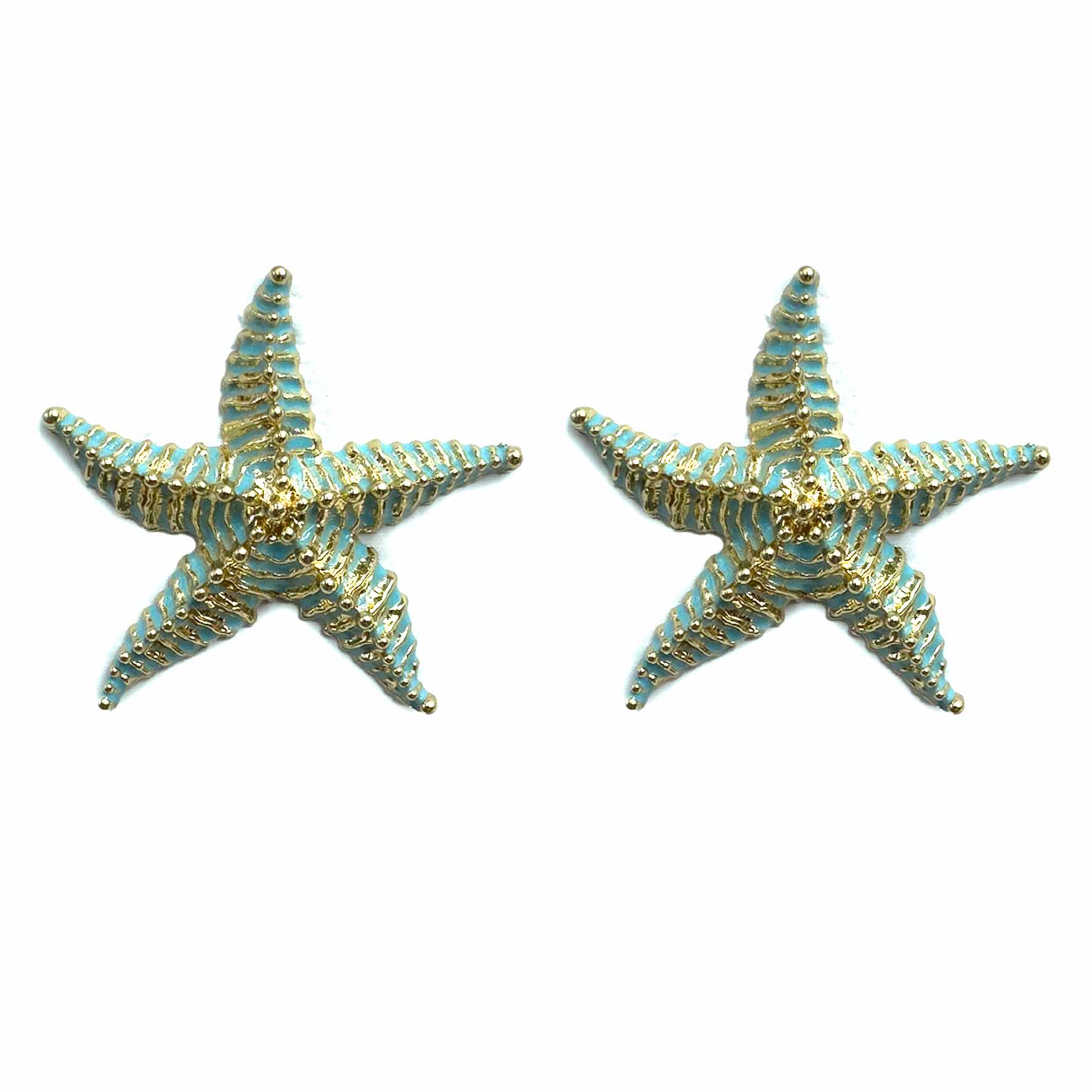 Palestro Milano Orecchini Azzurro Stelle marine Zanzibar