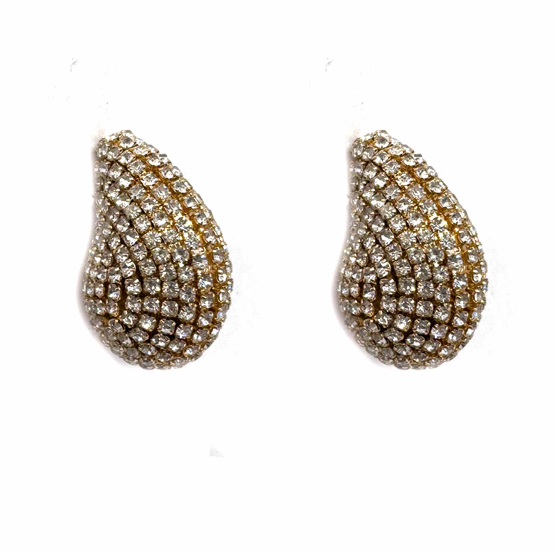 Palestro Milano Orecchini Base Gold Mini Goccia di Zirconi