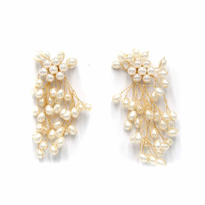 Palestro Milano Orecchini Base Gold Trionfo di Perle