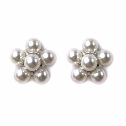 Palestro Milano Orecchini Base silver Fiorellino di perle