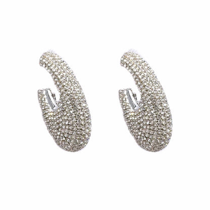 Palestro Milano Orecchini Base silver Semicerchi di zirconi