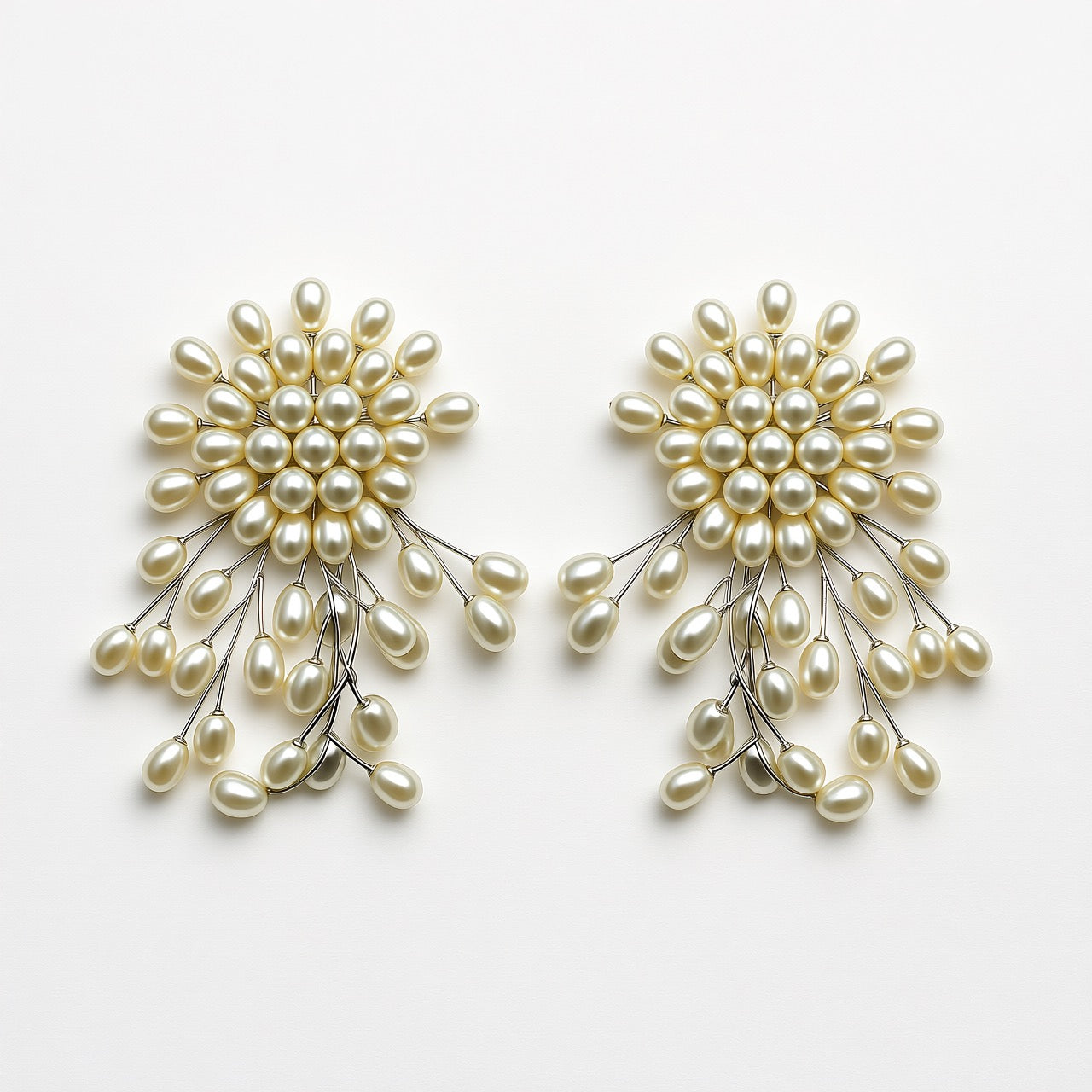 Palestro Milano Orecchini Base Silver Trionfo di Perle