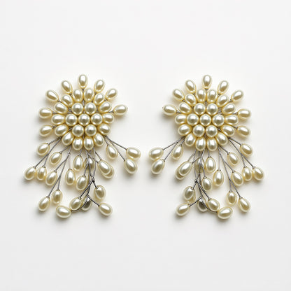 Palestro Milano Orecchini Base Silver Trionfo di Perle