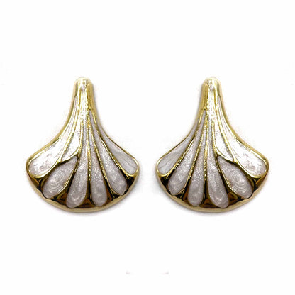 Palestro Milano Orecchini Bianco Conchiglie Perlate