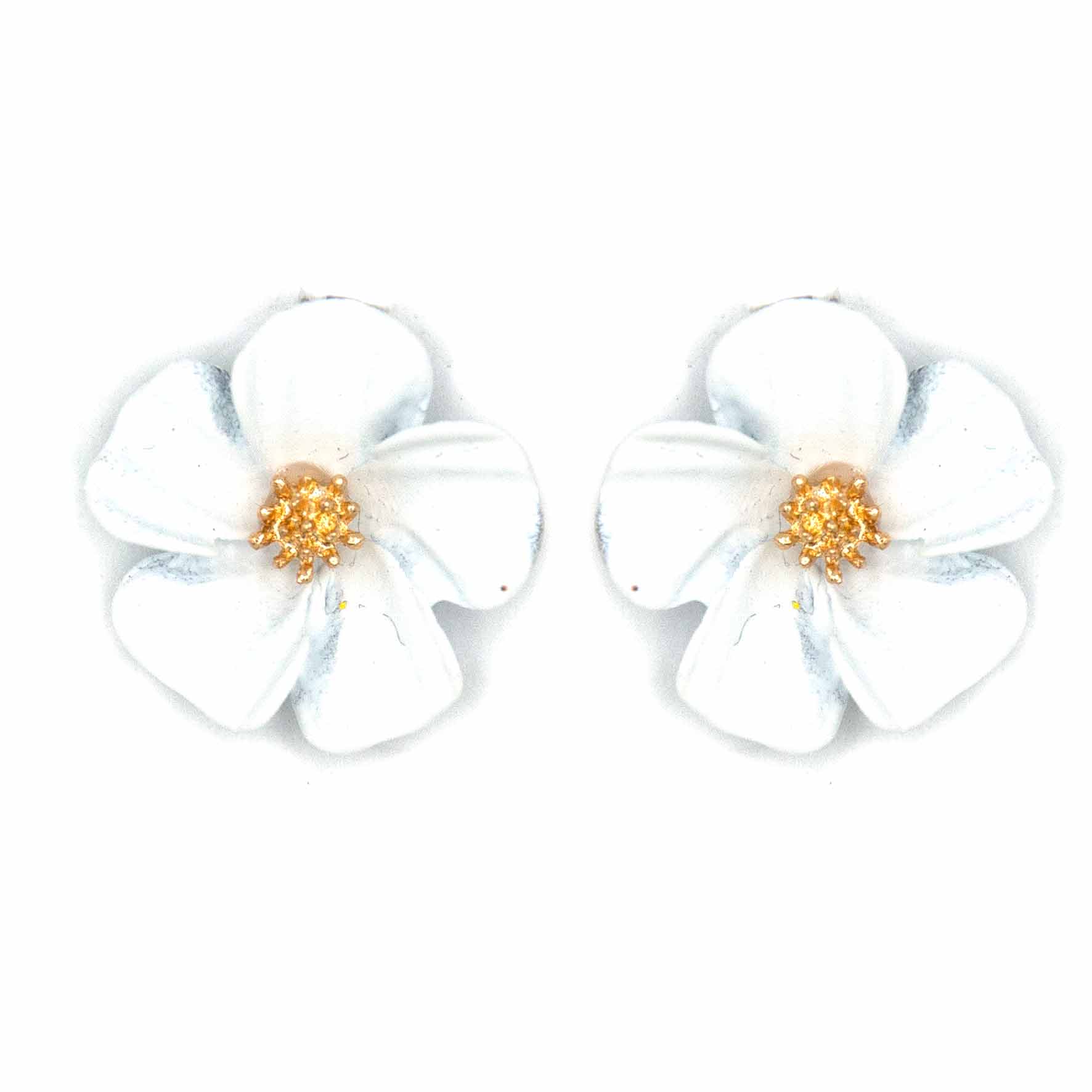 Palestro Milano Orecchini Bianco Fiorellini soft touch