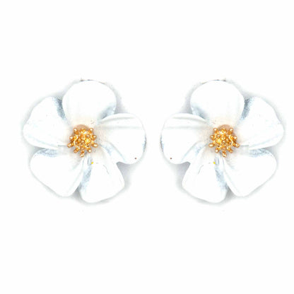 Palestro Milano Orecchini Bianco Fiorellini soft touch