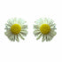 Palestro Milano Orecchini Bianco Margherite colorate in rafia - classic edition