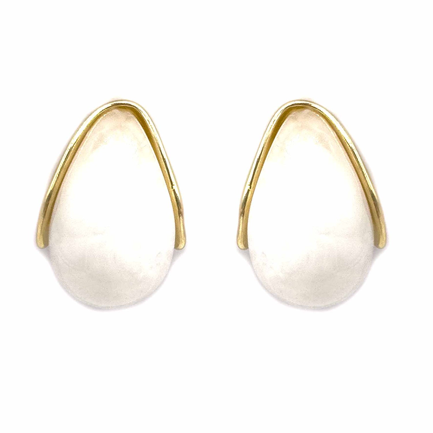 Palestro Milano Orecchini Bianco Mini Goccia Perlata