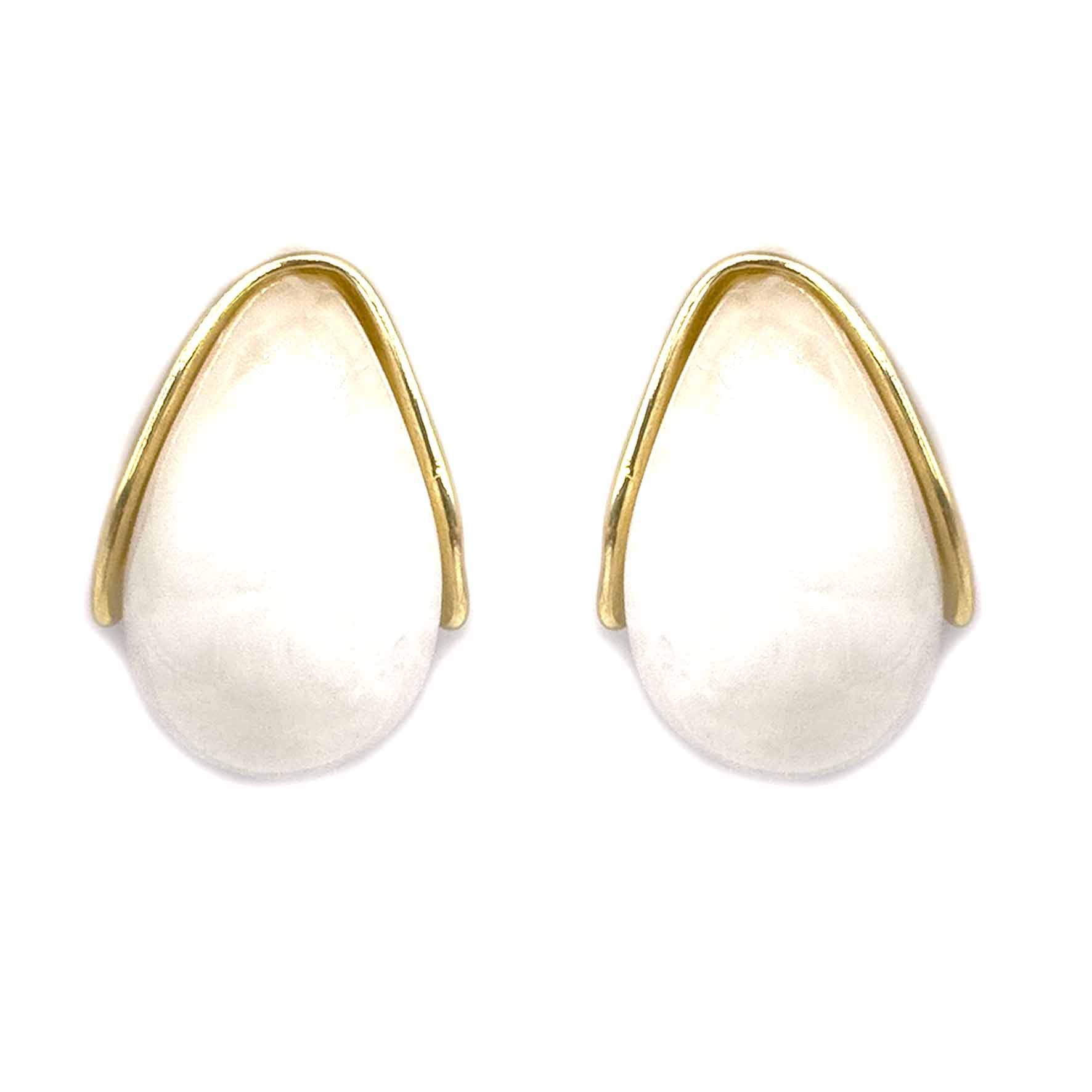 Palestro Milano Orecchini Bianco Mini Goccia Perlata