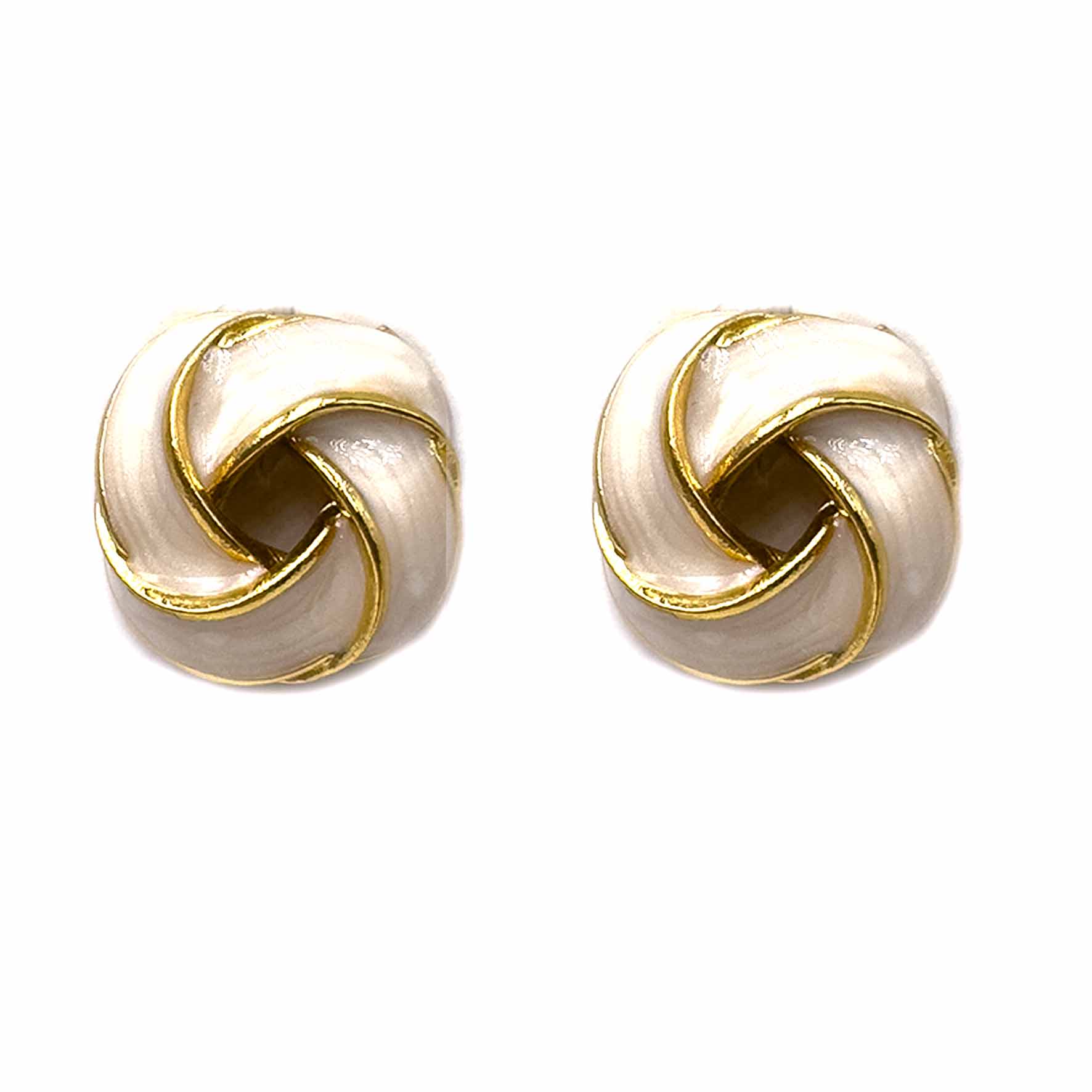 Palestro Milano Orecchini Bianco Nodo colorato