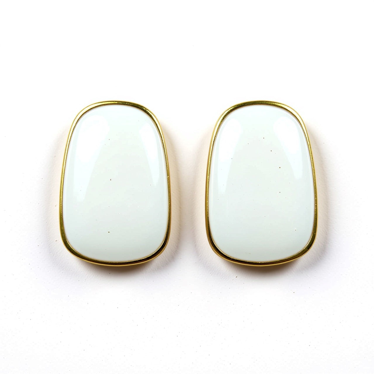 Palestro Milano Orecchini Bianco Specchi Colorati