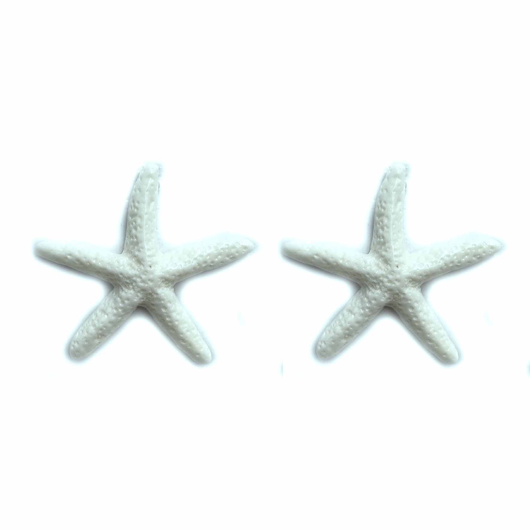 Palestro Milano Orecchini Bianco Stelle marine del Mediterraneo