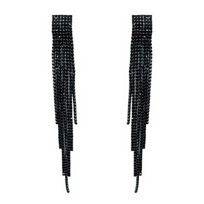 Palestro Milano Orecchini Black Cascata Luminosa