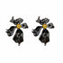 Palestro Milano Orecchini Black Orchidea