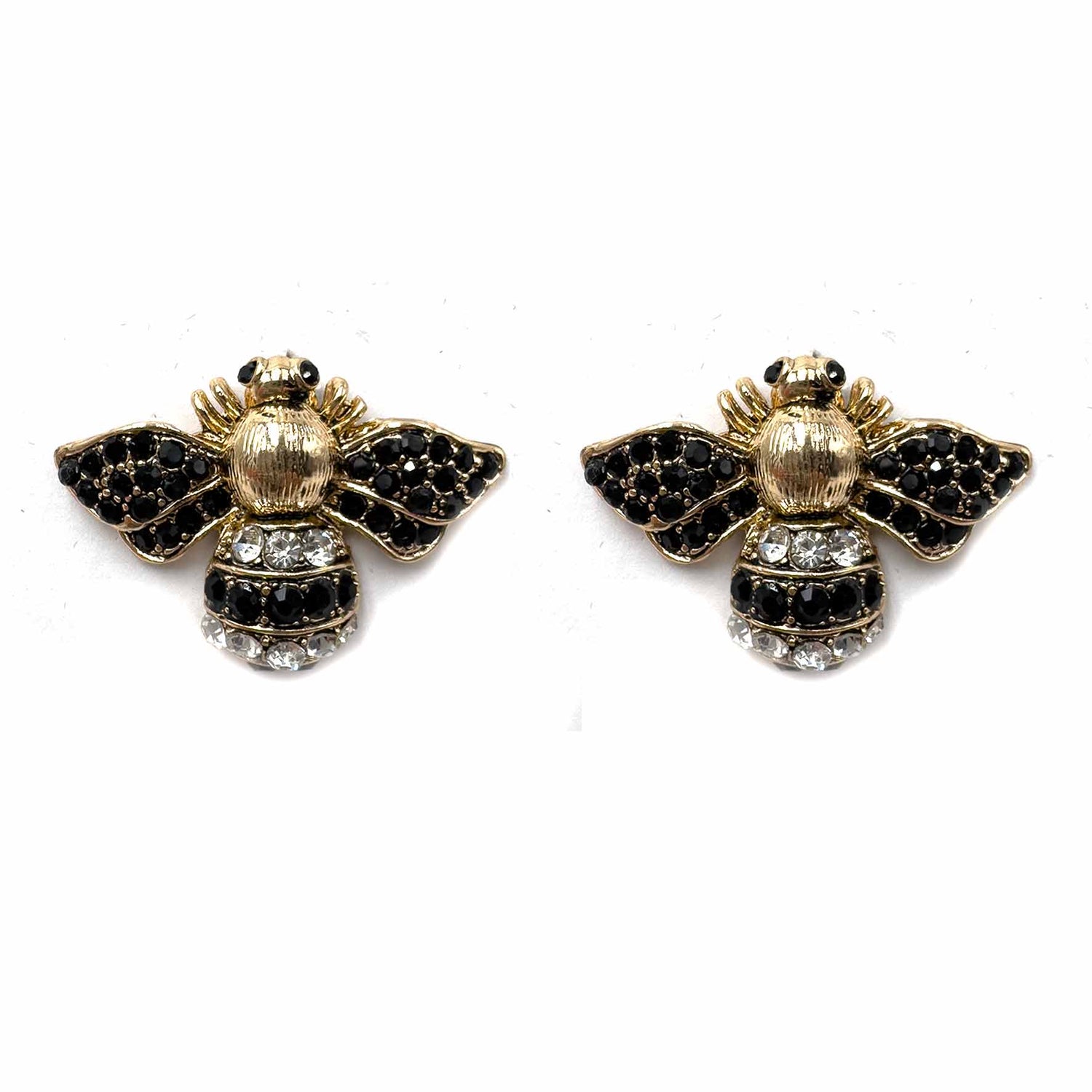 Palestro Milano Orecchini Black/Silver Apina di Zirconi