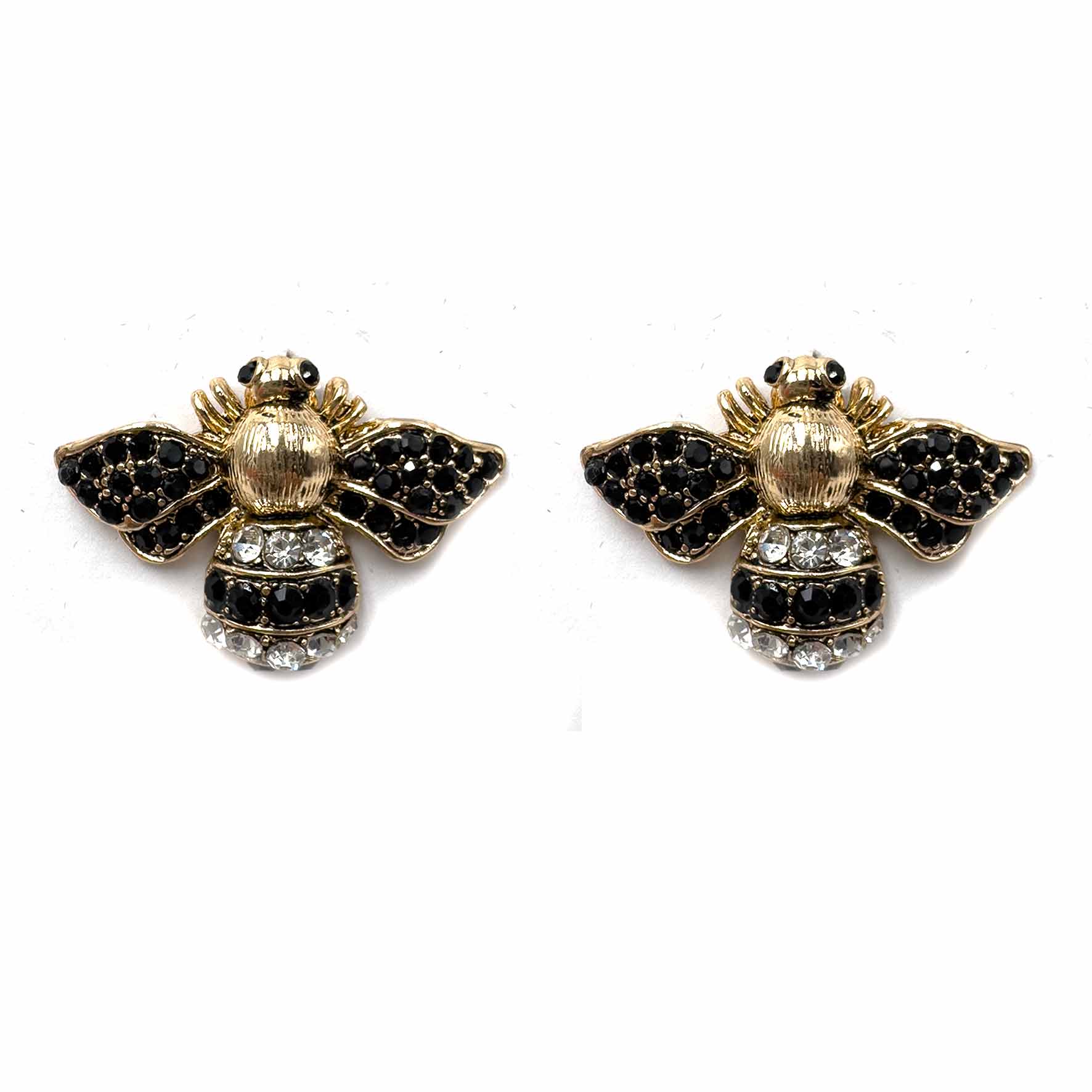 Palestro Milano Orecchini Black/Silver Apina di Zirconi