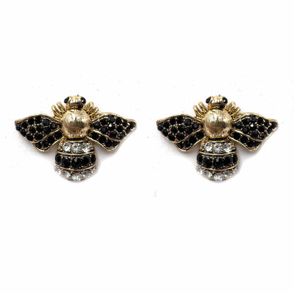 Palestro Milano Orecchini Black/Silver Apina di Zirconi