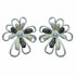 Palestro Milano Orecchini Black & Silver Margherita di pavè