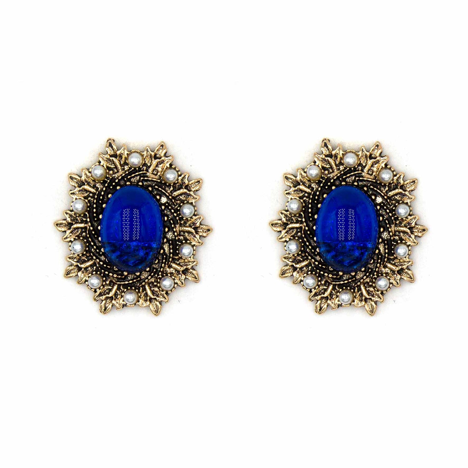 Palestro Milano Orecchini Blu Dama Vintage