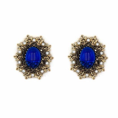 Palestro Milano Orecchini Blu Dama Vintage