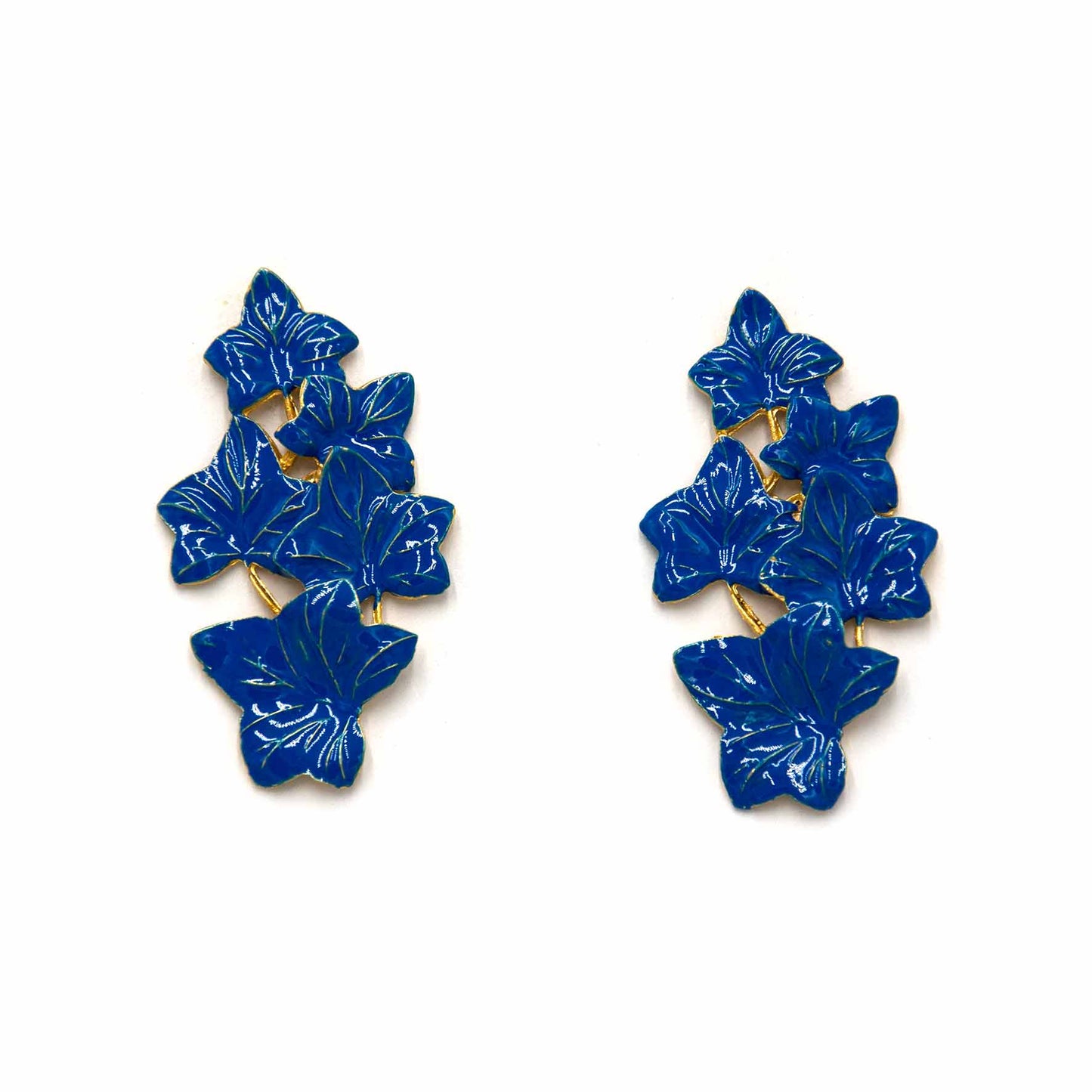 Palestro Milano Orecchini Blu Edera