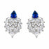 Palestro Milano Orecchini Blu Goccia colorata con coda di cristalli