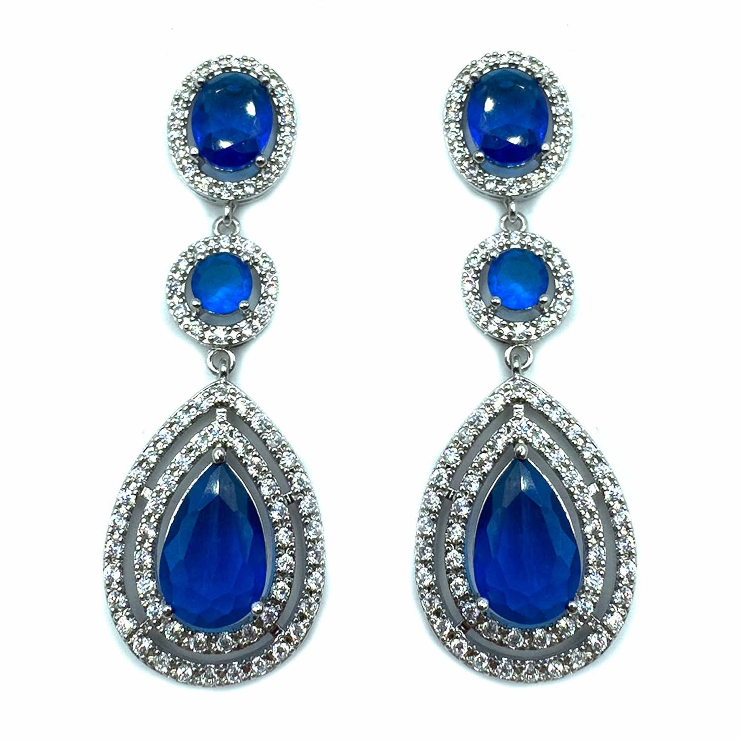 Palestro Milano Orecchini Blu Kelly