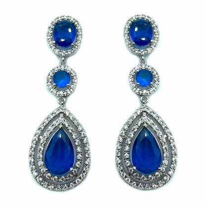 Palestro Milano Orecchini Blu Kelly
