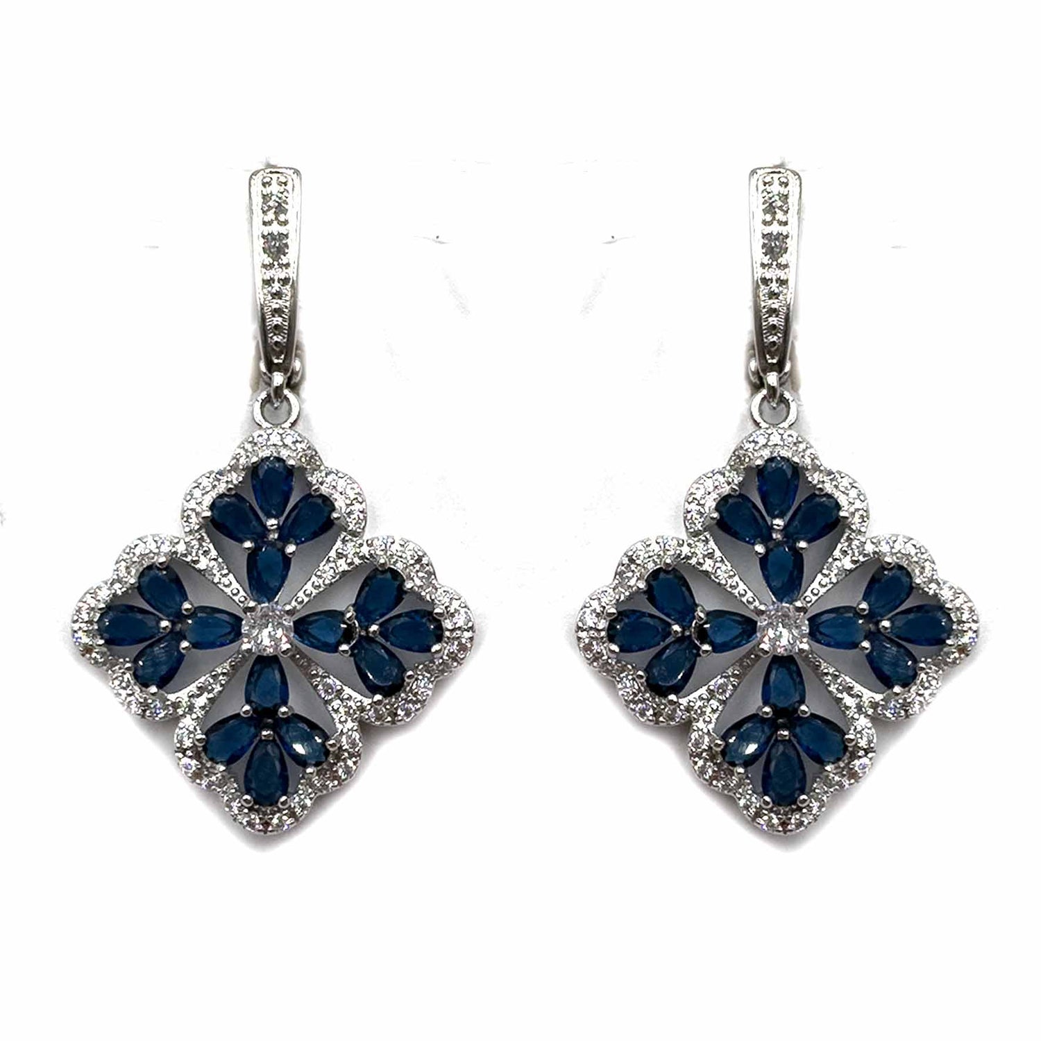 Palestro Milano Orecchini Blu Maioliche di pavè