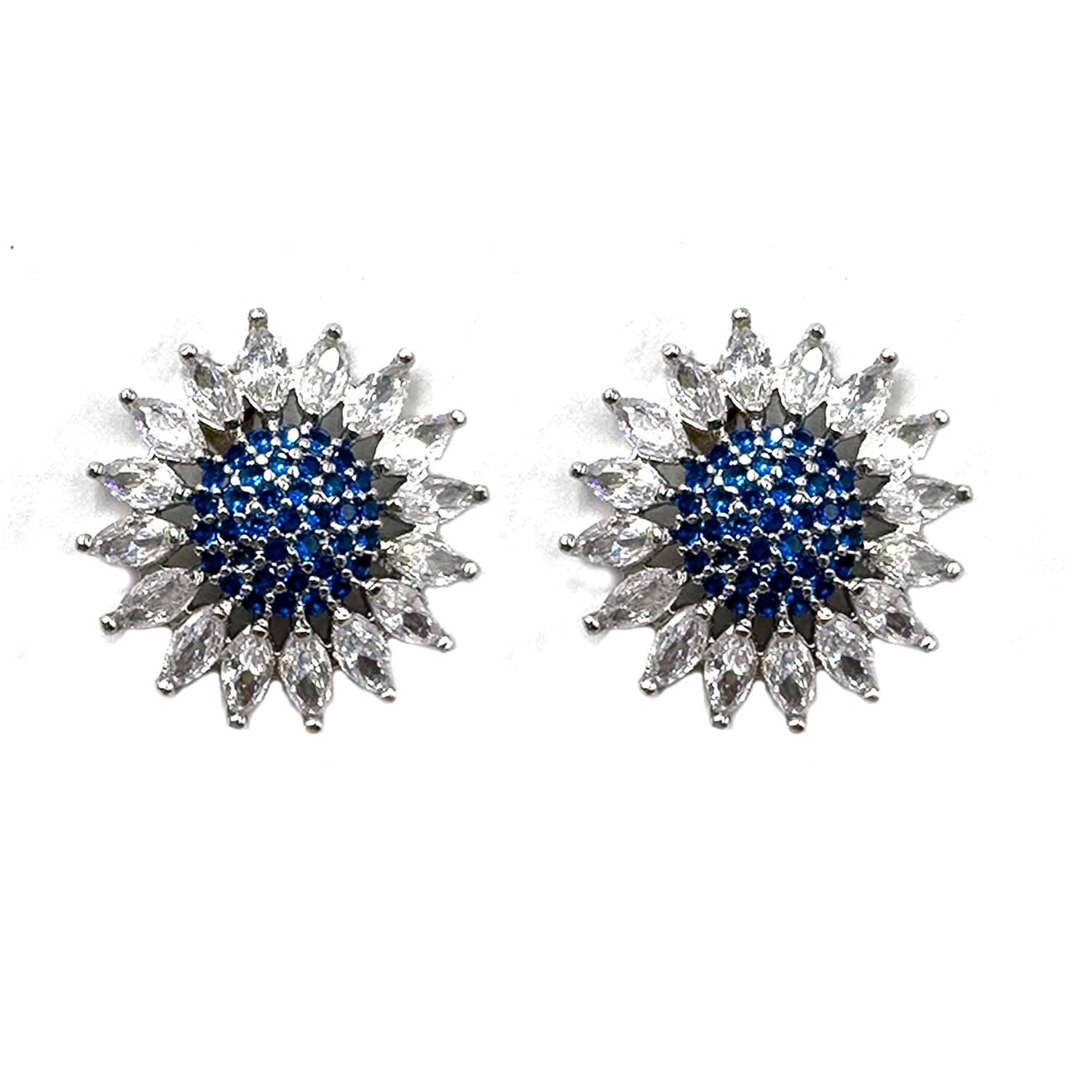 Palestro Milano Orecchini Blu Mini girasoli