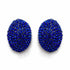 Palestro Milano Orecchini Blu Ovali di zirconi