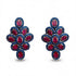 Palestro Milano Orecchini Blu Rosso Gemme&Cristalli