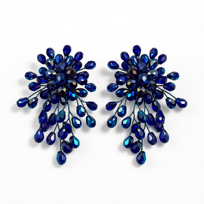 Palestro Milano Orecchini Blu Trionfo di Perline - NEW