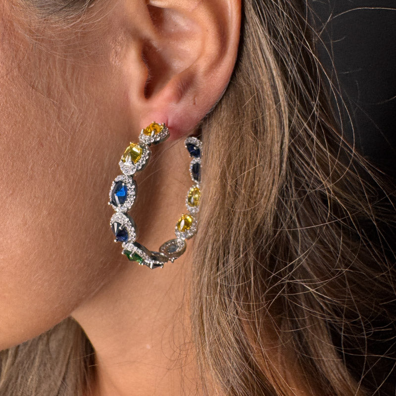 Palestro Milano Orecchini Boccoli di cristallo