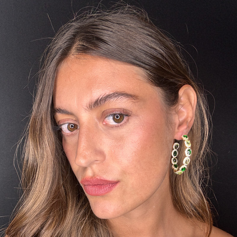 Palestro Milano Orecchini Boccoli di cristallo