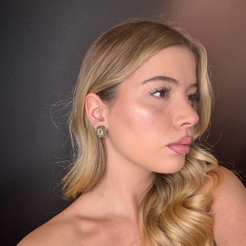 Palestro Milano Orecchini Bottoncini di pavè