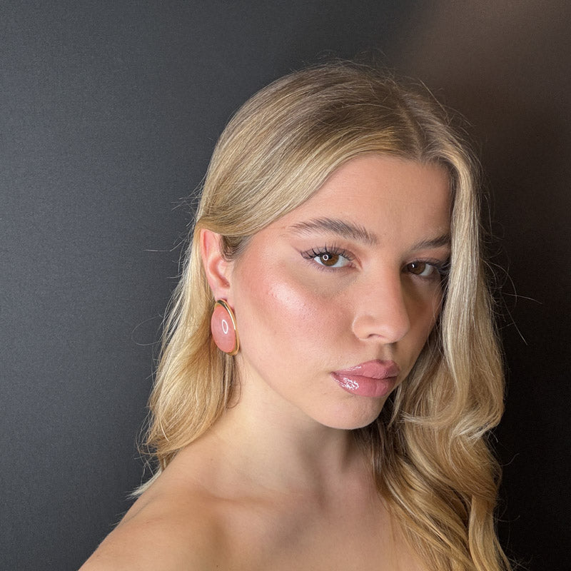 Palestro Milano Orecchini Bottone Ovale