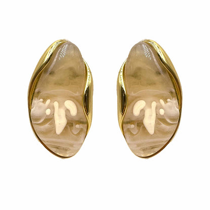 Palestro Milano Orecchini Bottoni a mandorla perlati