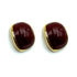 Palestro Milano Orecchini Burgundy Bottoni arcuati