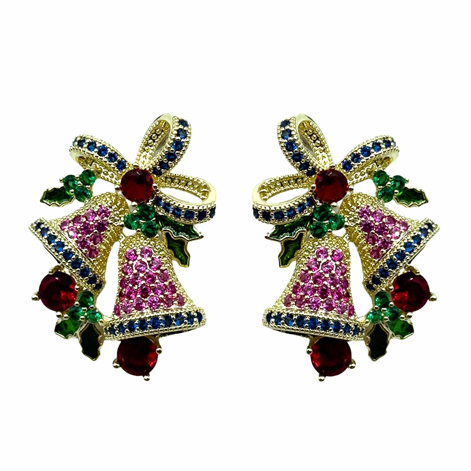 Palestro Milano Orecchini Campanelle di zirconi Argento 925