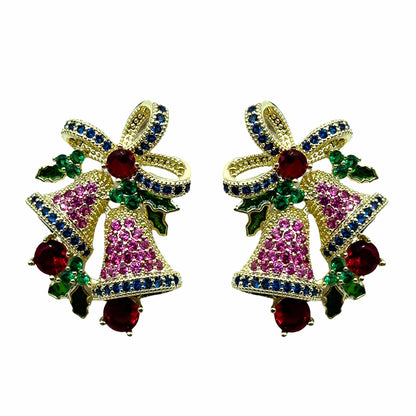 Palestro Milano Orecchini Campanelle di zirconi Argento 925