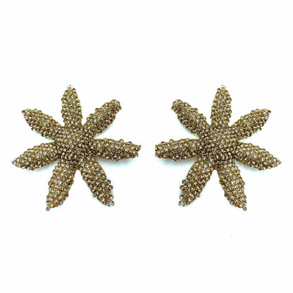 Palestro Milano Orecchini Caramello Fiori di zirconi