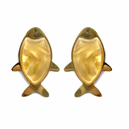Palestro Milano Orecchini Caramello Pesciolini