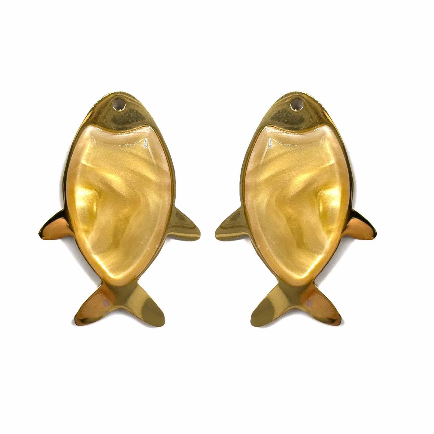 Palestro Milano Orecchini Caramello Pesciolini