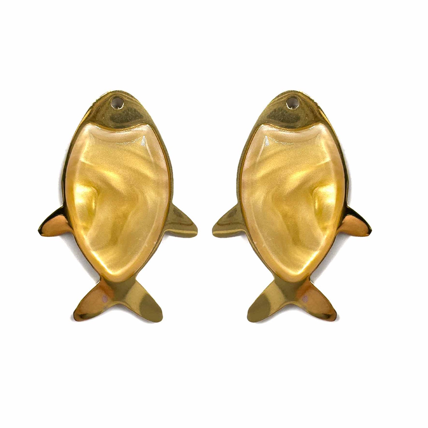 Palestro Milano Orecchini Caramello Pesciolini