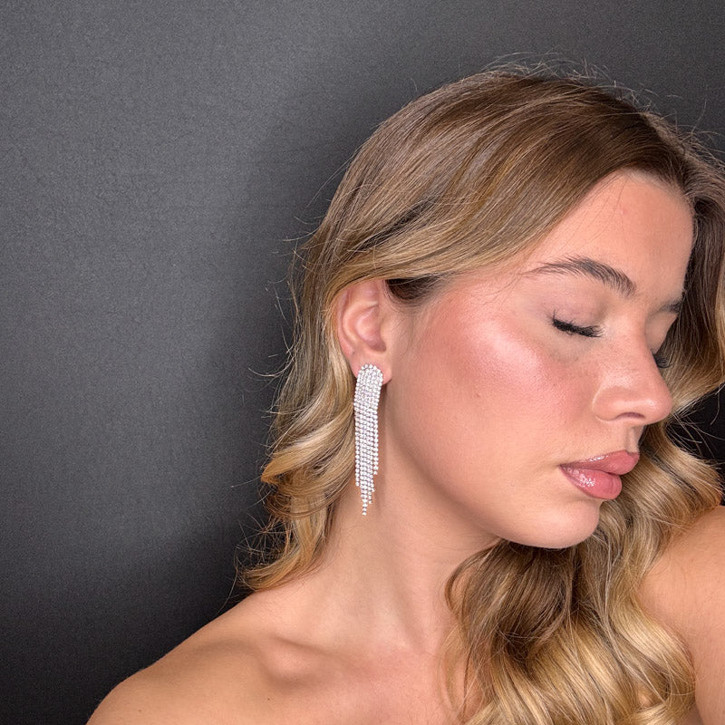 Palestro Milano Orecchini Cascata di Pietre