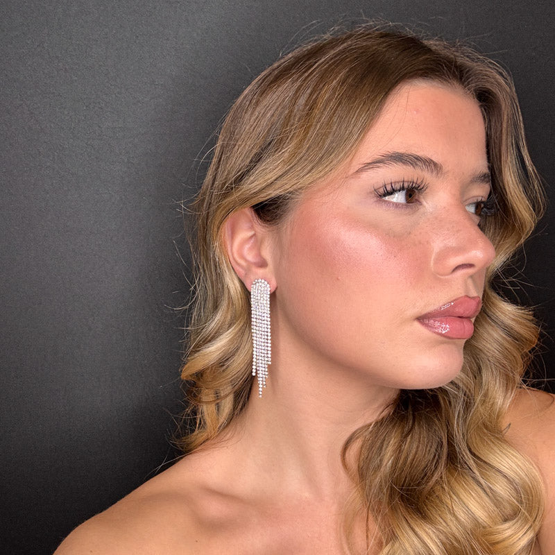 Palestro Milano Orecchini Cascata di Pietre